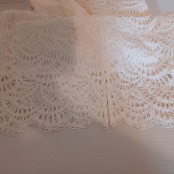 Lilly Pulitzer Dress Off White Midi Lace Size 6 - Picture 8 of 11